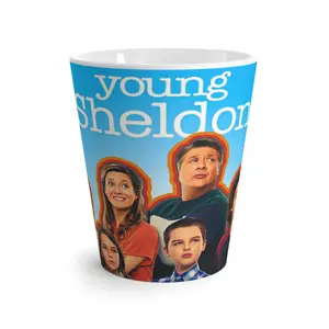 Geeky TV Show Latte Mug - Big Bang Theory, Young Sheldon Fan Gift, Coffee Cup, Funny Quote Teacup, Pop Culture Drinkware Ceramic Tumbler Reuse Washable Reusable