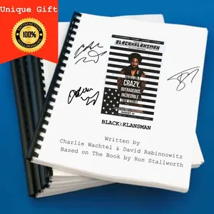 Blackkklansman Movie Script Screenplay Gift