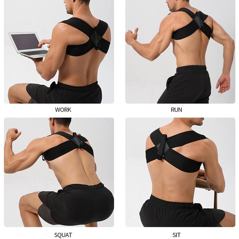 Fitness Heavy Shoulder Straps – Bench Press & Shoulder Training Assist Straps, Chest-Opening & Back-Straightening Support, Posture Corrector for Hunchback, and Fitness Training (Black,Large)