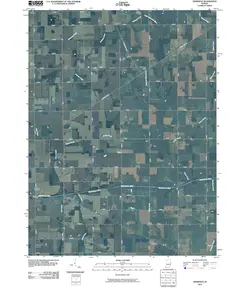 Deerfield Indiana USGS Topographic Quadrangle Map, 2013, 1:24000
