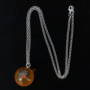 1 Star Dbz Sphere Pendant And 24” Necklace Gift