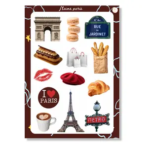Paris Sticker Sheet Paris Sticker Sheet