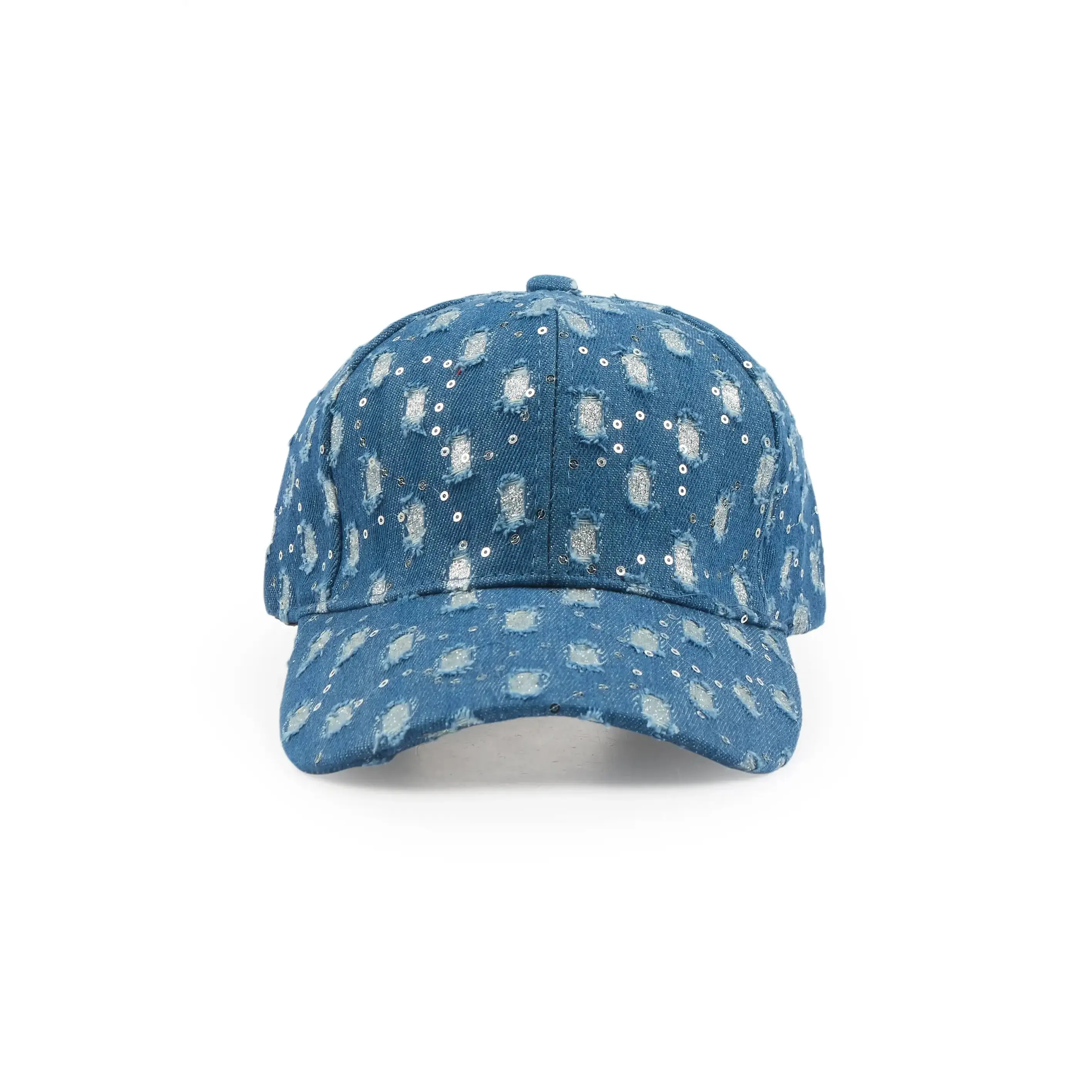 Mosley Denim Blue Rhinestone Trucker Hat