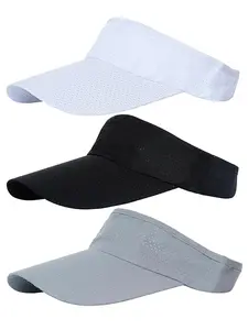 3pcs Sun Visor Hats UV Protection Beach Hats Golf Caps for Men Women Summer Beach Pool Sports Golf