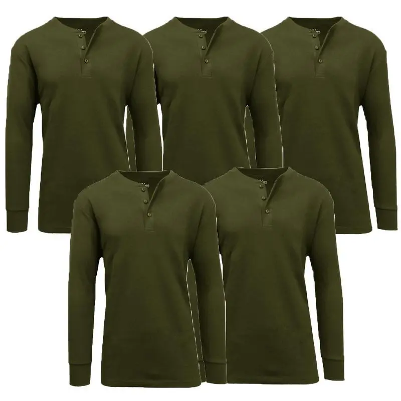 (Henley) Olive x 5