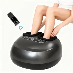 All-in-1 Shiatsu Foot Massager with Heat, Air Compression & Vibration - 5 Intensity Levels for Full Foot Relaxation, Perfect Gift for Men/Women, Wireless Remote, Fits Size 13 give me  foot  massager  original