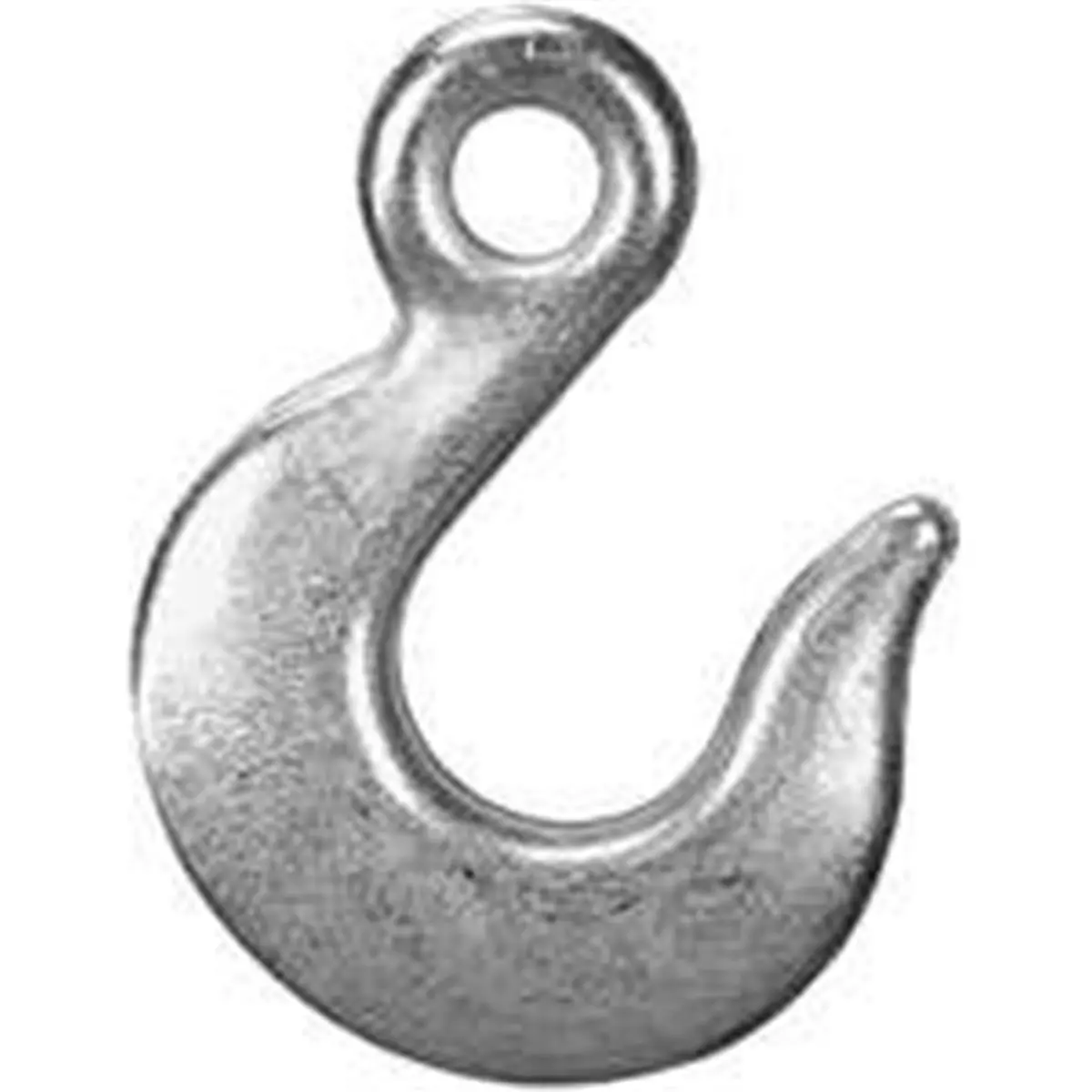 212 MAIN Campbell Chain Slip Hook Eye, 0.375 In. Wide Throat, Zinc-Plated Carbon Steel, Grade 43 Fastener Hook for Hardware Use