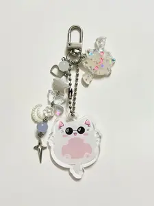 Jjk Satosugu Neko Matching Charms, Aesthetic Design Keychain Gift, Unique Accessory for Cat Lovers, Perfect Present for Anime Fans
