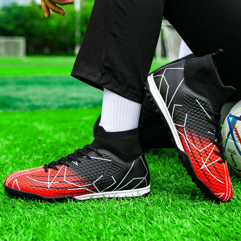 Men's High Top Football Shoes, BreathableComfortable Football Cleats, Professional Football Shoes