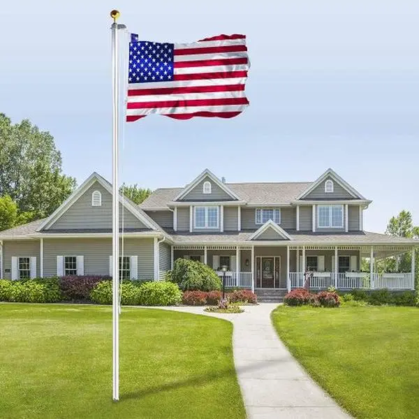 Bellemave 20FT Flag Pole - Home Improvement & Garden Decor Hardware for Flying American Flags to Show Patriotism, Outdoor, Yard Flags