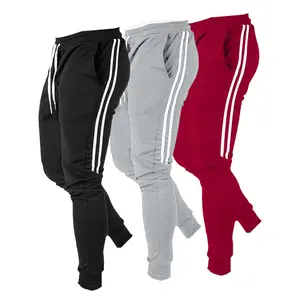 Leg tied pants for men in spring and autumn, trendy brand sports, two bar design for height enhancement, men's casual pants
