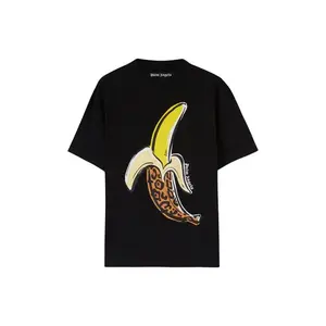 Palm Angels Leopard Banana Classic T-Shirt Black/Yellow (men) by StockX