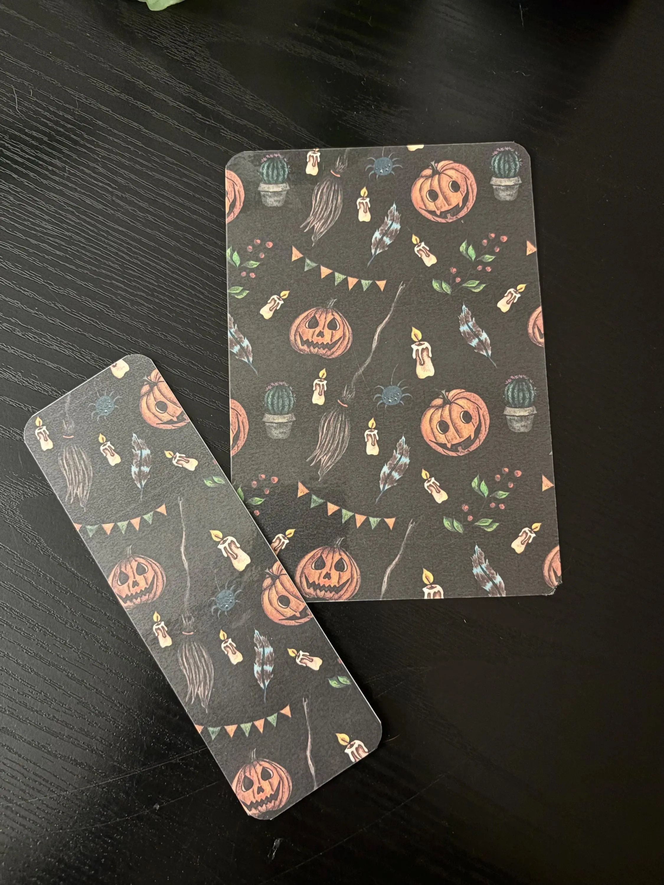 Spooky Halloween Kindle Insert and Bookmark Set | Festive Reader Accessory (Physical Product)