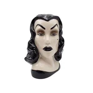 Vampira Portrait Ceramic Vase
