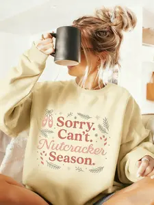 Women's Nutcracker Loose Sweatshirt, Casual Fashion Trendy Sportswear, Comfortable Soft Winter Gift for Her