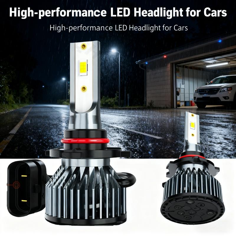 9005/HB3 LED Headlight Bulbs 66000LM Super Bright 6500K Cool White, Plug-N-Play IP68 Waterproof with Cooling Fan 60000+ Hrs for Car High Beam Fog Light