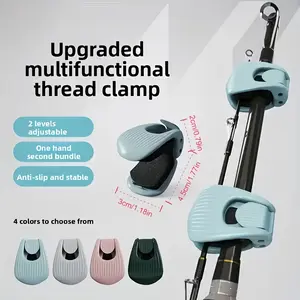 Multifunctional Fishing Rod Clips Set, 2 Pieces Fish Bait Storage Holder, Protective Cover & Fishing Pole Fixator, Essential Angling Gear