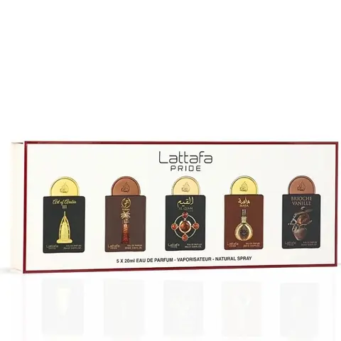 Lattafa Pride Eau de Parfum Gifting Multi-Pack - Collection No.4 (5 x 20ml Scent Set) for Beauty & Personal Care, Fragrance Sets, Set Fragrance Sets