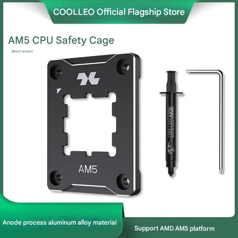 LGA AM5 LGA 1700 LGA 1851 LGA 1954 Locking Bolt Safety Frame, Anti-Bend Clip, Full Aluminum Base, Compatible with Amd Ryzen 5, Intel 13th/14th Gen LGA 1700 LGA 1851 LGA AM5 LGA 1851 1954