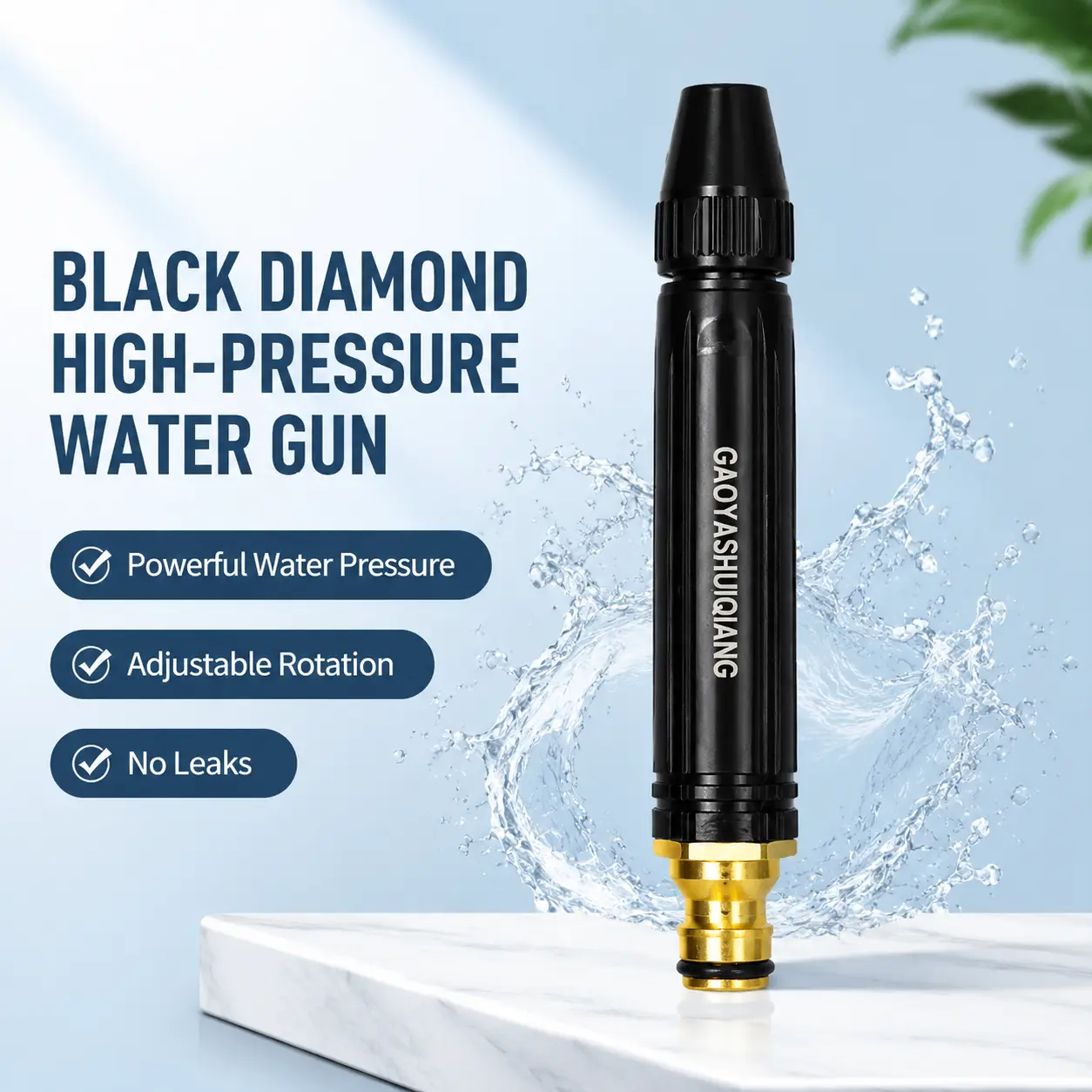 Handheld High-Pressure Water Spray Gun with Booster Nozzle Kit, Portable Hose Sprayer – Essential Tool for Garden Irrigation, Car Washing, Pet Bathing & Outdoor Rinsing
