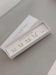 Women's Elegant Minimalist Stud Earrings, Trendy Exquisite Earrings, Chic Gorgeous Jewelry As Gift for Girlfriend, Ear Studs