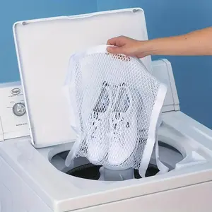 Sneaker Dryer Bag, Durable Shoe Washing Bag with Elastic Straps, Laundry Bag for Sneakers, Washing Machine Drying Bag for Shoes, Clothing