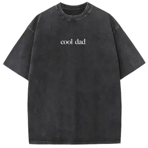 Washed Cotton T-shirt Crewneck Short Sleeve Casual Graphic Tee Summer Streetwear Gift For Dad