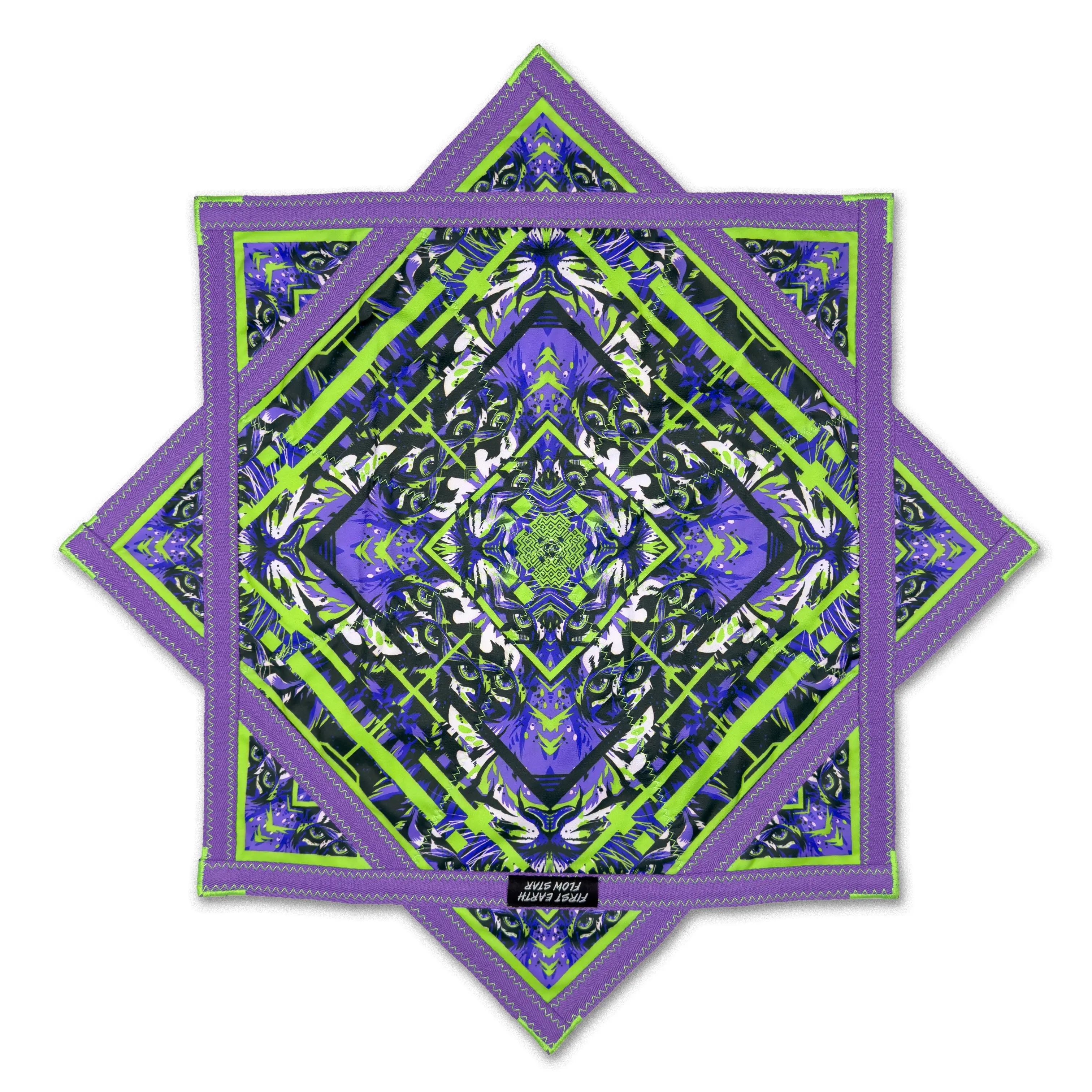 Glitch Tiger - Purple - UV - Flow Star