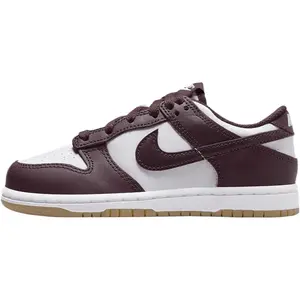 Little Kid's Nike Dunk Low BP White/Burgundy Crush (HJ9283 100)