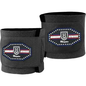 Durable Shock-Absorbent Breathable Impact Protection Pastern Wraps for Horse Sold in Pairs Black