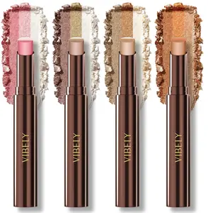 3-in-1 All-in-1 Waterproof Eyeshadow Stick .Glitter Gradient Natural Glittery Sparkle EyeshadowPencil, Lightweight,Long-Lasting,Blendable forEvening Looks, Natural Eveshadow