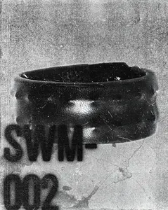 SWM-002 / Masked Leather Spiked Bracelet