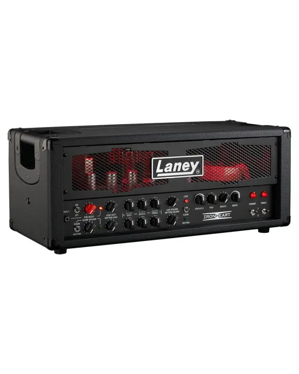 360 Stand Laney 28004 60W Class AB Ironheart Tube Head Guitar Amplifier - Adjustable Audio Speaker with Pre-Boost Function