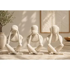 Three Wise Figures Statue Set - 8"