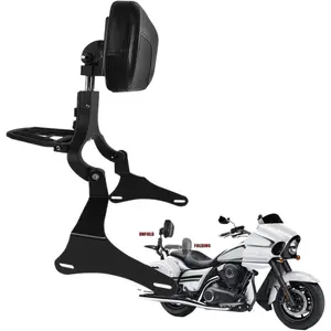 Multi Purpose Motorcycle Rear Passenger Backrest Sissy Bar Compatible With Kawasaki Vulcan 1700 VN1700 Vaquero Driver Back Rest