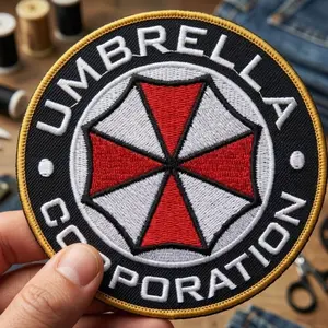 Umbrella Corporation Embroidered Patch, Resident Evil Inspired Patch, Tactical Jacket Patch, Gaming Fan Gift, Iron-On Badge, Gift Idea