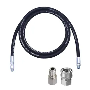 Tool Daily Pressure Washer Whip Hose , Swivel Connector - for Pressure Washing Includes Adapter Set-8FT