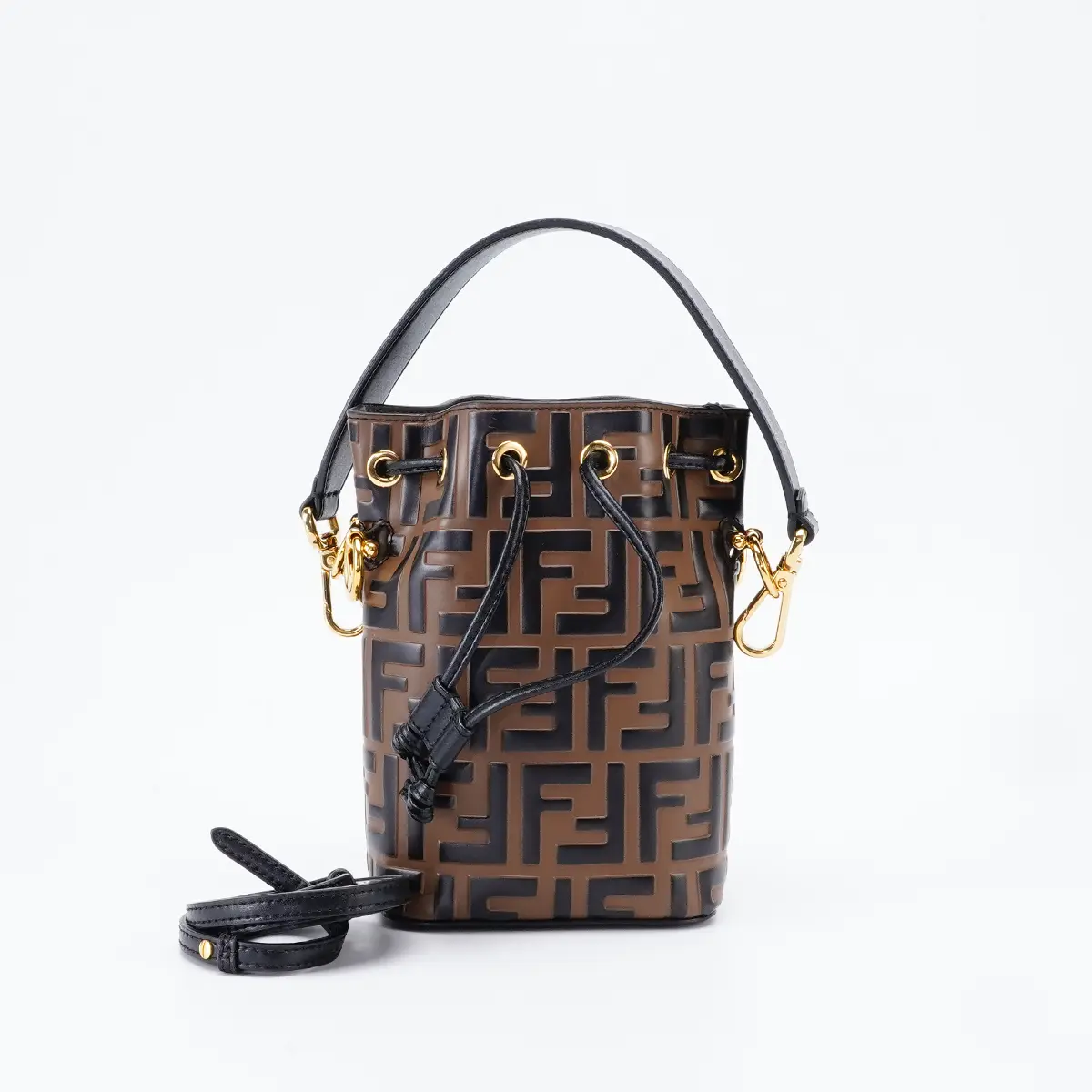 Pre-owned FENDI PVC Shoulder Bags Mon Tresor Bucket Bags Bgp225439