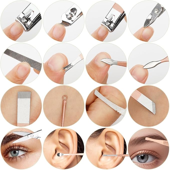 Nail Clipper,Manicure Set,Nail Supplies,Cuticle Cutter,Nail Clipper Set,Mens Gifts Under 10 Dollars,Beauty Gift Sets,Mens Manicure Set,Toe Nail Clippers for Thick Nails for Seniors,Gifts for Husband