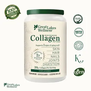 32oz Collagen Peptides Powder - Unflavored, 20g Grass-Fed Per Serving, 45 Servings, Supports Skin Hair Nails Joints & Digestion, US Healthcare Supplement