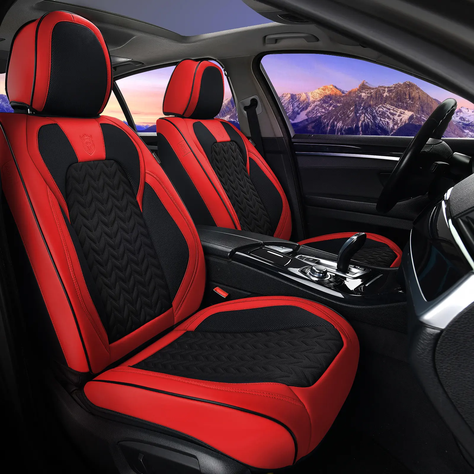 【Coverado】Full Coverage Leather Car Seat Covers Full Set Fit for Cars Trucks Sedans with Waterproof Leather in Automotive Seat Coverluxury seat covers cars accessories 【8825 5-full】 ridstar guts seat cover royal blue seat covers seat filler seat covers