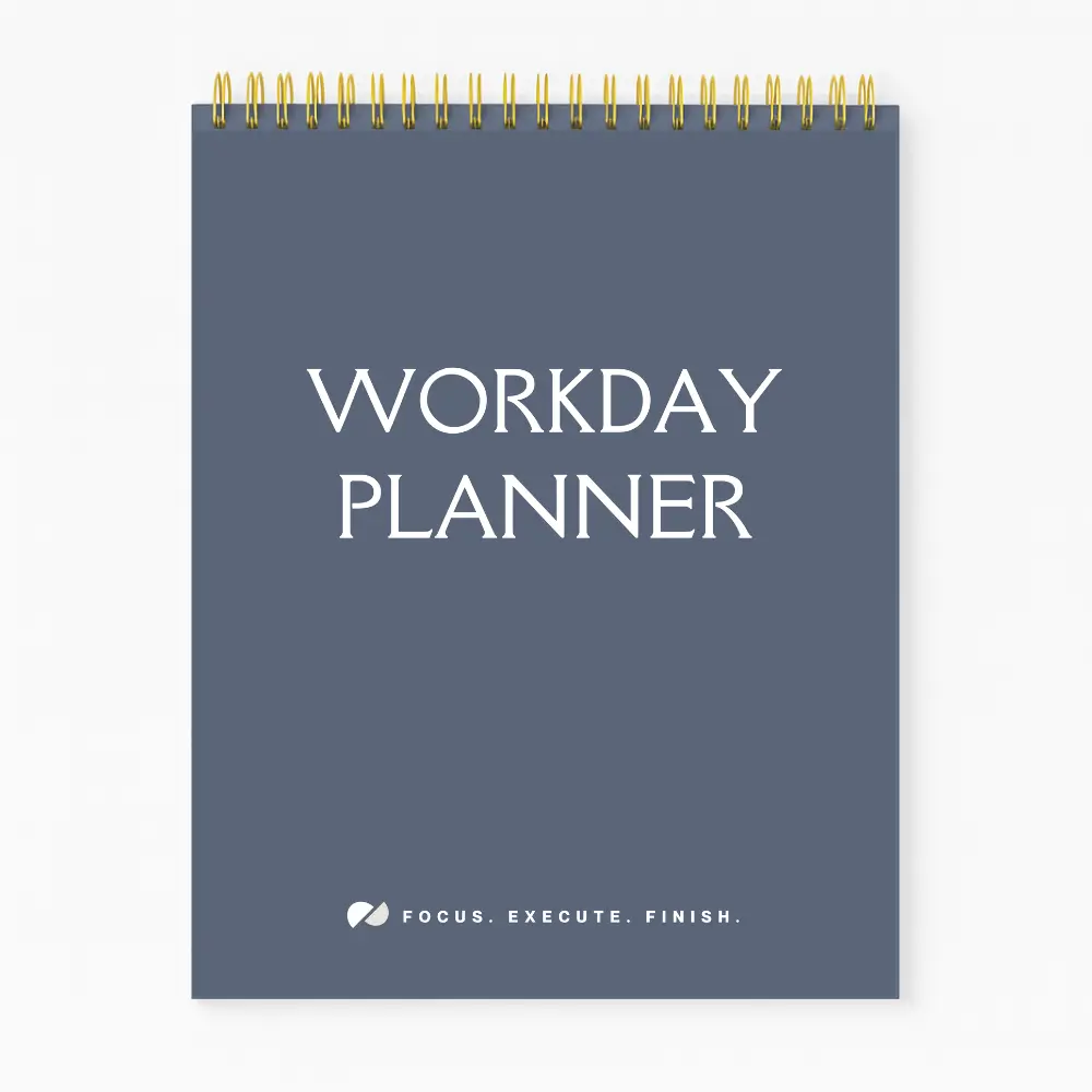 Workday Planner Notepad 65 Sheets 7x9 Daily Schedule Organizer Time Blocking To Do List Productivity Journal Focus Execute Finish