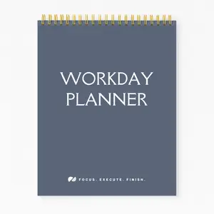 Workday Planner Notepad 65 Sheets 7x9 Daily Schedule Organizer Time Blocking To Do List Productivity Journal Focus Execute Finish