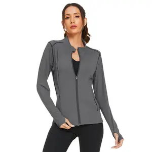 PINSPARK Women Sports Jackets Workout Full Zip Track Tops Running Yoga Jacket Breathable Activewear tracksuit flexible tracksuit workout set Springtok