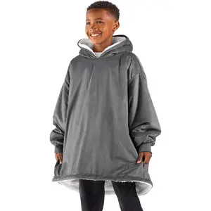 Wearable Blanket Hoodie - Soft Plush Sherpa - Warm and Cozy - Oversized Wearable Blanket
