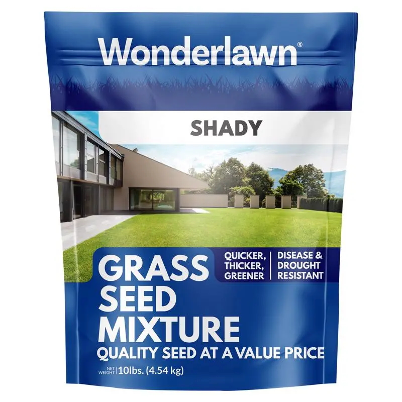 Wonderlawn 7036125 Full Shade Mixed Grass Seed Packet - 10 lbs for Growing Grass, Grow Grass, Seed Packet Grass