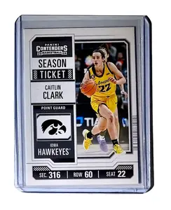 2023-24 Caitlin Clark Panini Contenders #CC2 Season Ticket Card Iowa Hawkeyes