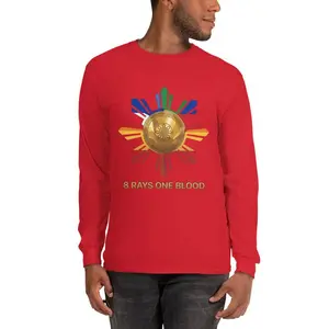 EchoWear Philippine Flag 8 Rays Men’s Long Sleeve Shirt