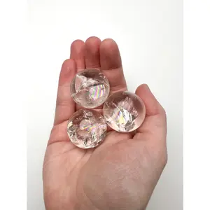 C20- 1.25” High Quality Clear Quartz Sphere with Rainbows