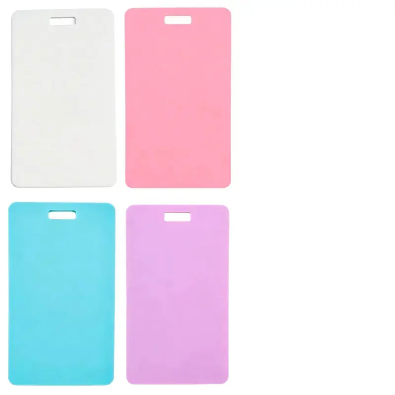 4 Pack Reusable Erasable Badge Buddy Notepad, Dual Style Vertical & Horizontal Badge Reel Note Pad, Wipeable Pen Writable Quick Note Accessory, Portable Office Supply for Nurses Doctors Medical Staff Daily Note Taking
